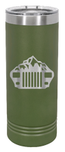 Load image into Gallery viewer, YJ Mountains Laser Engraved Skinny Tumbler (Etched)
