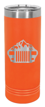 Load image into Gallery viewer, YJ Mountains Laser Engraved Skinny Tumbler (Etched)
