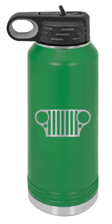 CJ Grill - 32oz Water Bottle Laser Engraved- Green