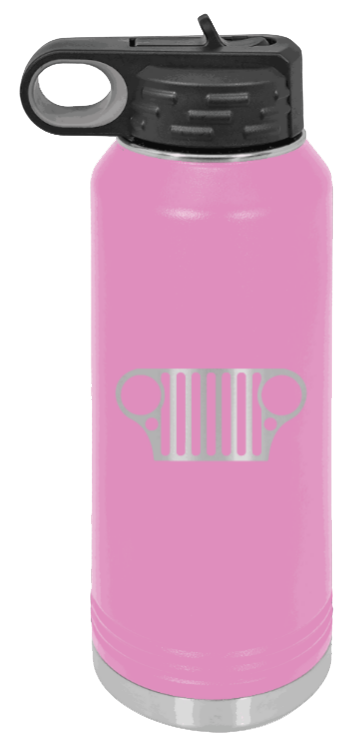 CJ Grill - 32oz Water Bottle Laser Engraved- Light Purple
