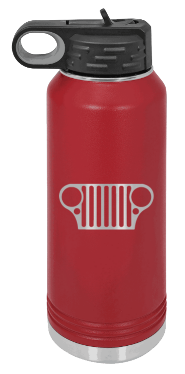 CJ Grill - 32oz Water Bottle Laser Engraved- Maroon
