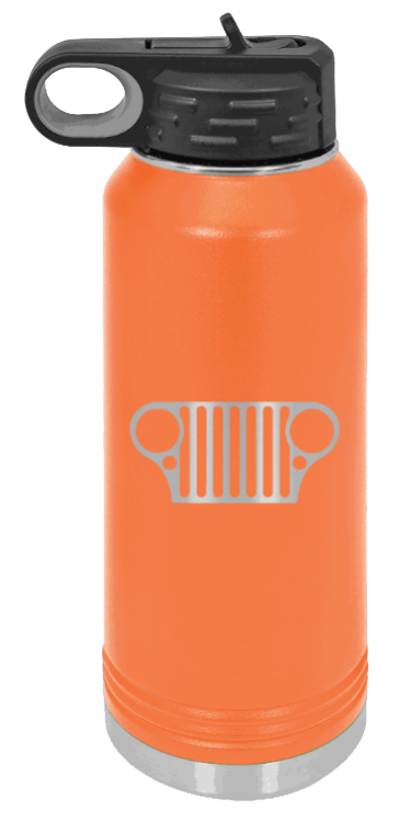 CJ Grill - 32oz Water Bottle Laser Engraved- Orange