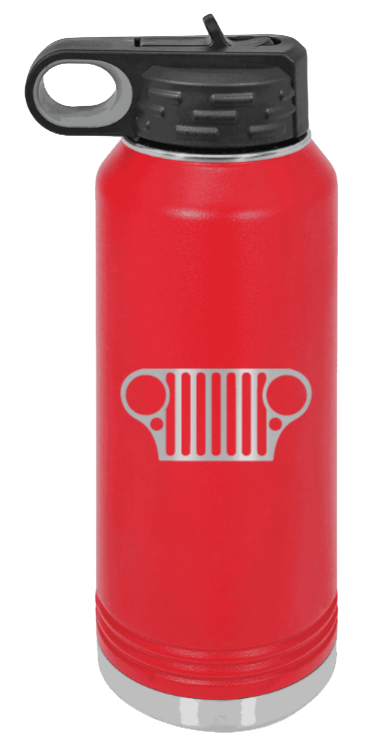 CJ Grill - 32oz Water Bottle Laser Engraved- Red