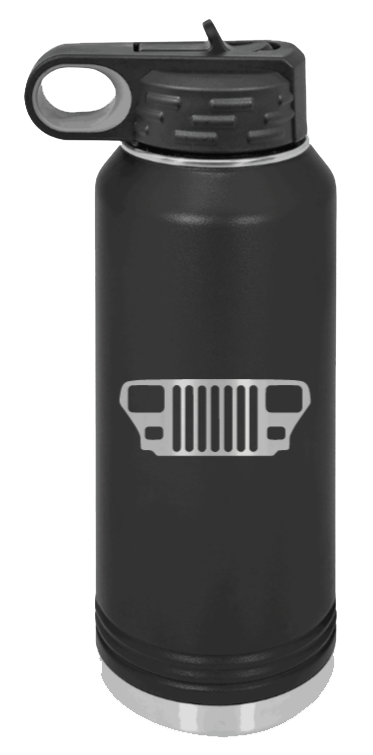YJ Grill - 32oz Water Bottle Laser Engraved- Black