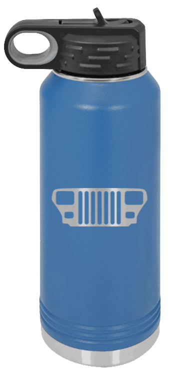 YJ Grill - 32oz Water Bottle Laser Engraved- Royal Blue