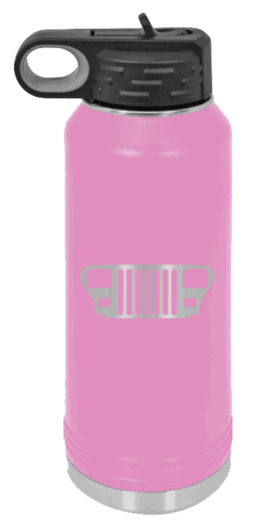YJ Grill - 32oz Water Bottle Laser Engraved- Light Purple
