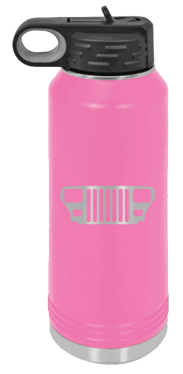 YJ Grill - 32oz Water Bottle Laser Engraved- Pink