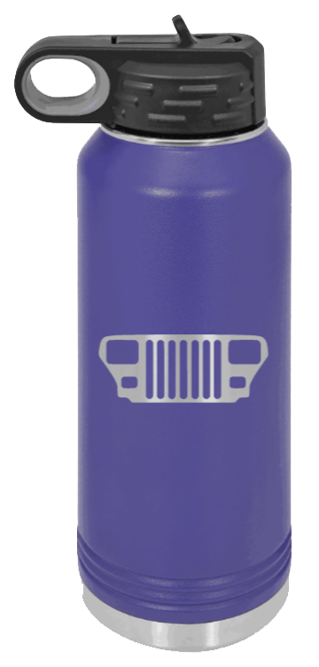 YJ Grill - 32oz Water Bottle Laser Engraved- Purple