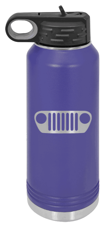 TJ Grill - 32oz Water Bottle Laser Engraved- Purple
