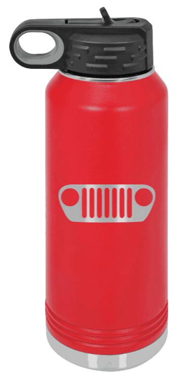 TJ Grill - 32oz Water Bottle Laser Engraved- Red