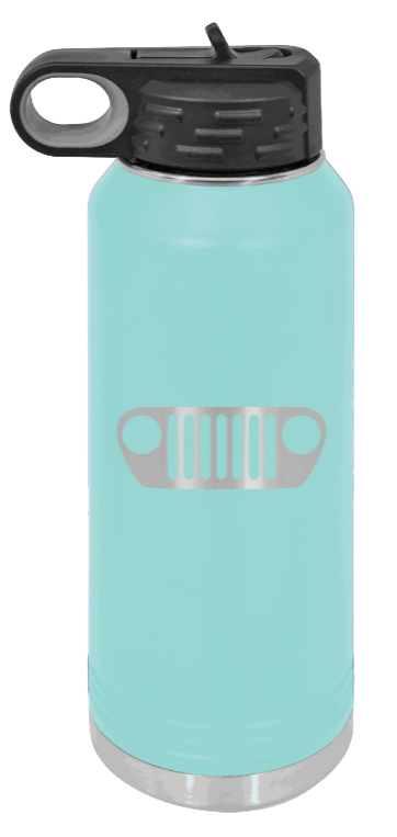 TJ Grill - 32oz Water Bottle Laser Engraved- Teal