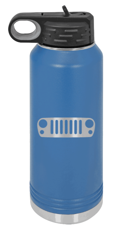 JK Grill - 32oz Water Bottle Laser Engraved- Royal Blue