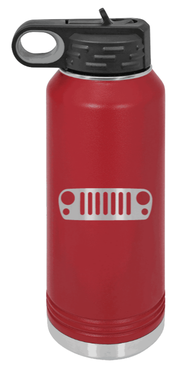 JK Grill - 32oz Water Bottle Laser Engraved- Maroon