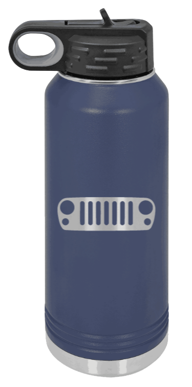 JK Grill - 32oz Water Bottle Laser Engraved- Navy
