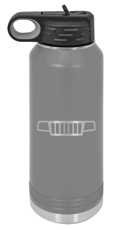 WJ Grill - 32oz Water Bottle Laser Engraved- Dark Grey