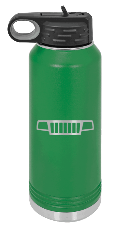 WJ Grill - 32oz Water Bottle Laser Engraved- Green