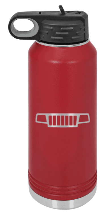 WJ Grill - 32oz Water Bottle Laser Engraved- Maroon