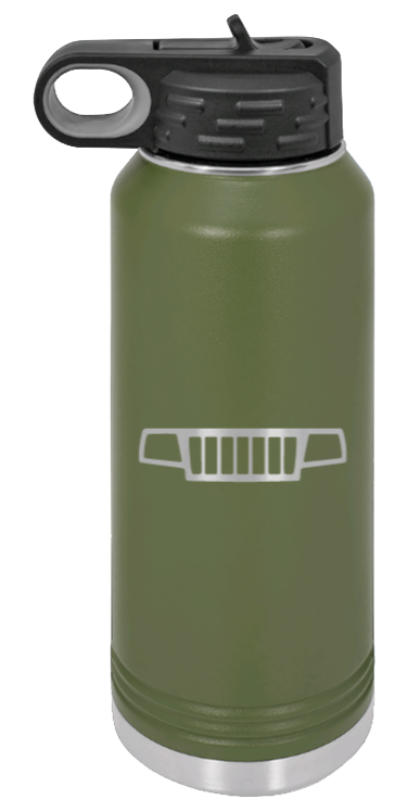 WJ Grill - 32oz Water Bottle Laser Engraved- Olive