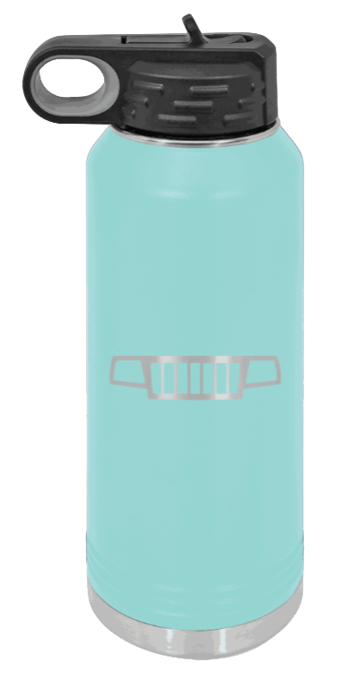 WJ Grill - 32oz Water Bottle Laser Engraved- Teal