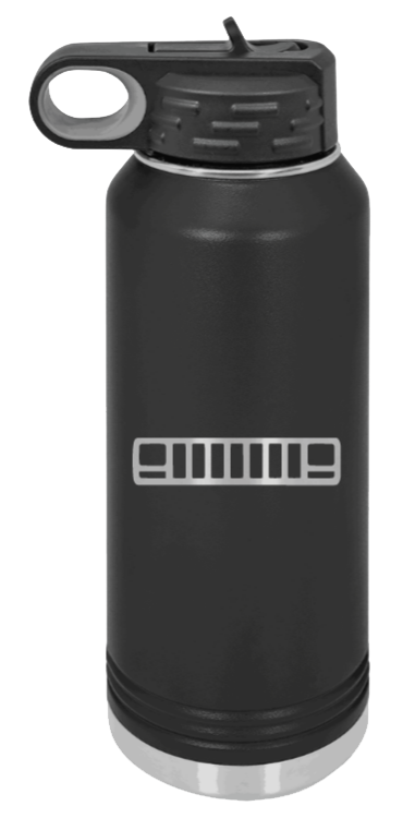 XJ Grill - 32oz Water Bottle Laser Engraved- Black