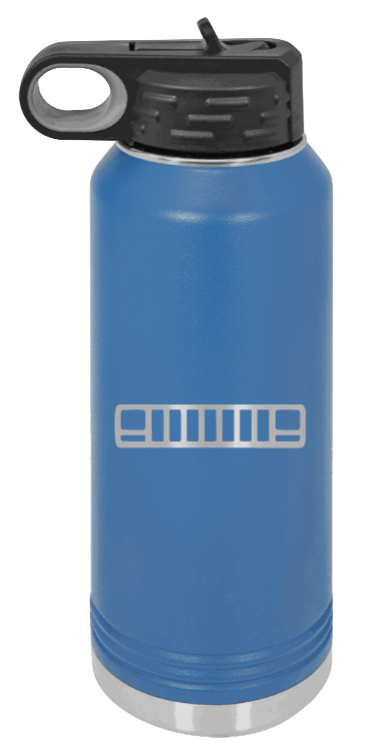 XJ Grill - 32oz Water Bottle Laser Engraved- Royal Blue