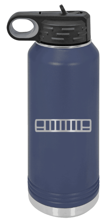 XJ Grill - 32oz Water Bottle Laser Engraved- Navy