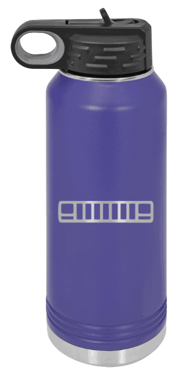 XJ Grill - 32oz Water Bottle Laser Engraved- Purple