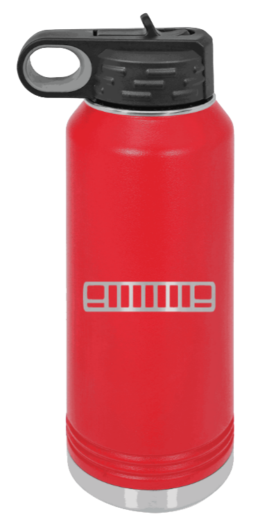 XJ Grill - 32oz Water Bottle Laser Engraved- Red