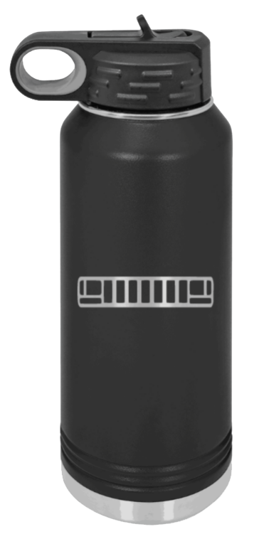 ZJ Grill - 32oz Water Bottle Laser Engraved- Black