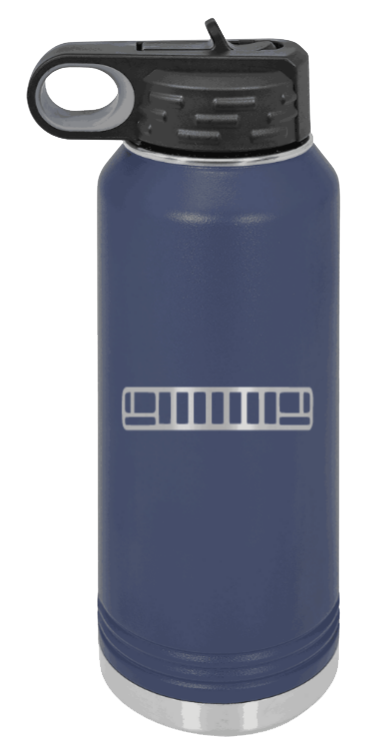 ZJ Grill - 32oz Water Bottle Laser Engraved- Navy