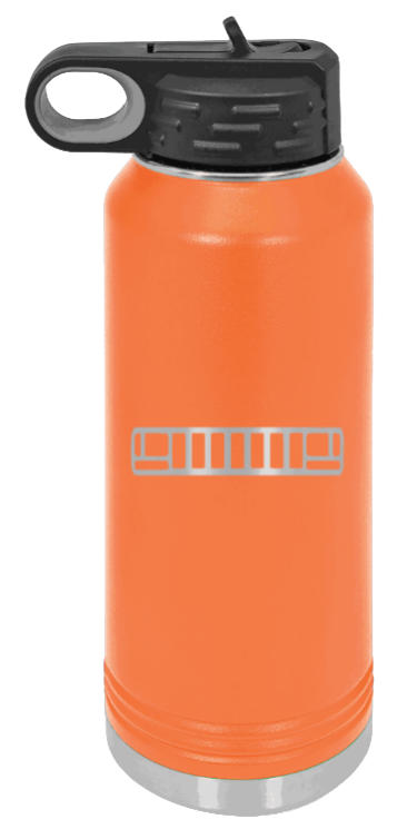 ZJ Grill - 32oz Water Bottle Laser Engraved- Orange