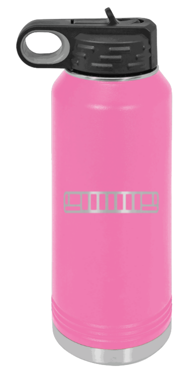 ZJ Grill - 32oz Water Bottle Laser Engraved- Pink