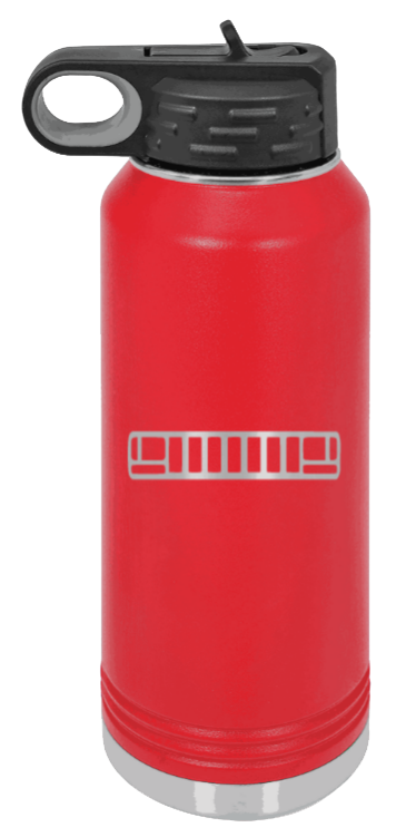 ZJ Grill - 32oz Water Bottle Laser Engraved- Red