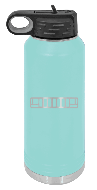 ZJ Grill - 32oz Water Bottle Laser Engraved- Teal