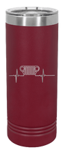 Load image into Gallery viewer, CJ Jeep Grill Heartbeat Laser Engraved Skinny Tumbler (Etched)

