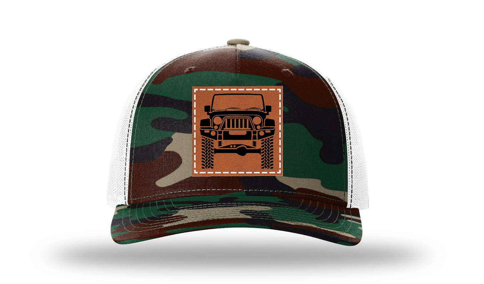 Green Camo / White