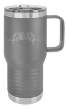 Load image into Gallery viewer, YJ Jeep Grill Heartbeat Laser Engraved Mug (Etched)
