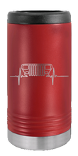 Load image into Gallery viewer, YJ Heartbeat Laser Engraved Slim Can Insulated Koosie
