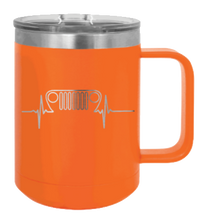 Load image into Gallery viewer, TJ Jeep Heartbeat Grill Laser Engraved Mug (Etched)
