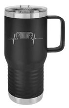 Load image into Gallery viewer, TJ Jeep Heartbeat Grill Laser Engraved Mug (Etched)
