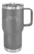 Load image into Gallery viewer, TJ Jeep Heartbeat Grill Laser Engraved Mug (Etched)
