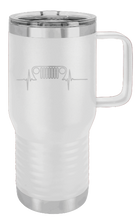 Load image into Gallery viewer, TJ Jeep Heartbeat Grill Laser Engraved Mug (Etched)
