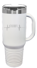 Load image into Gallery viewer, JK Heartbeat 40oz Handled Mug Laser Engraved
