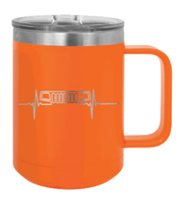 Load image into Gallery viewer, WJ Jeep Heartbeat Grill Laser Engraved Mug (Etched)
