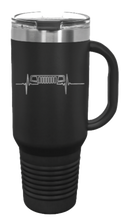 Load image into Gallery viewer, WJ Heartbeat 40oz Handled Mug Laser Engraved
