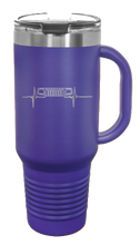 Load image into Gallery viewer, WJ Heartbeat 40oz Handled Mug Laser Engraved

