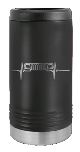 WJ Heartbeat Laser Engraved Slim Can Insulated Koosie