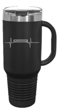 Load image into Gallery viewer, ZJ Grill Heartbeat 40oz Handled Mug Laser Engraved
