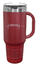 Load image into Gallery viewer, ZJ Grill Heartbeat 40oz Handled Mug Laser Engraved
