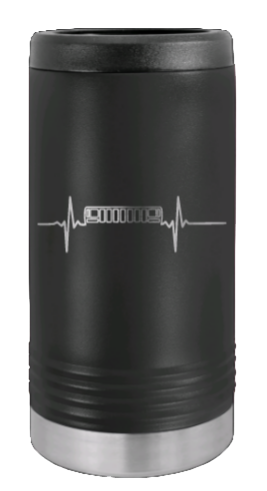 ZJ Heartbeat Laser Engraved Slim Can Insulated Koosie